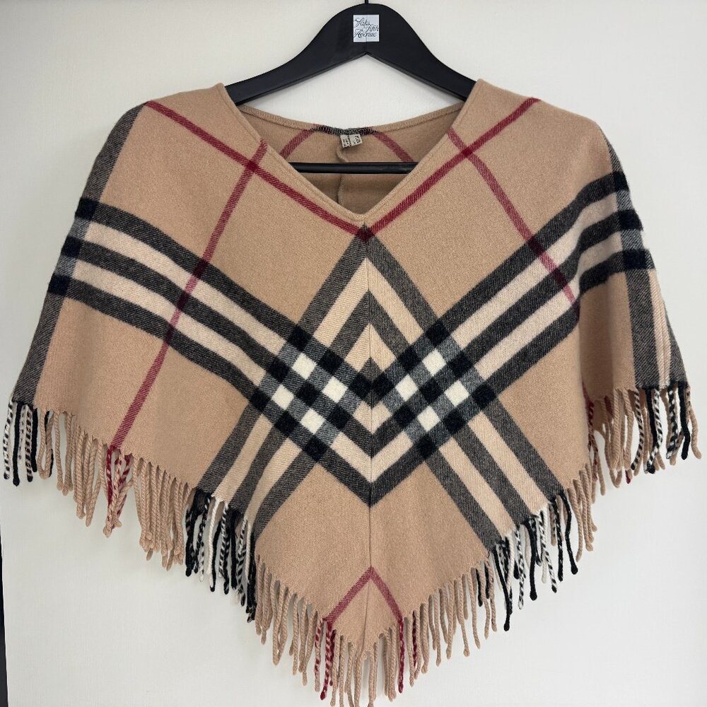 BURBERRY Classic Plaid Poncho